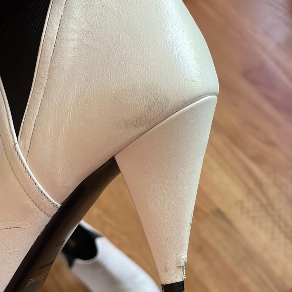 Celine Elegant White Ankle Boots - Picture 8 of 9